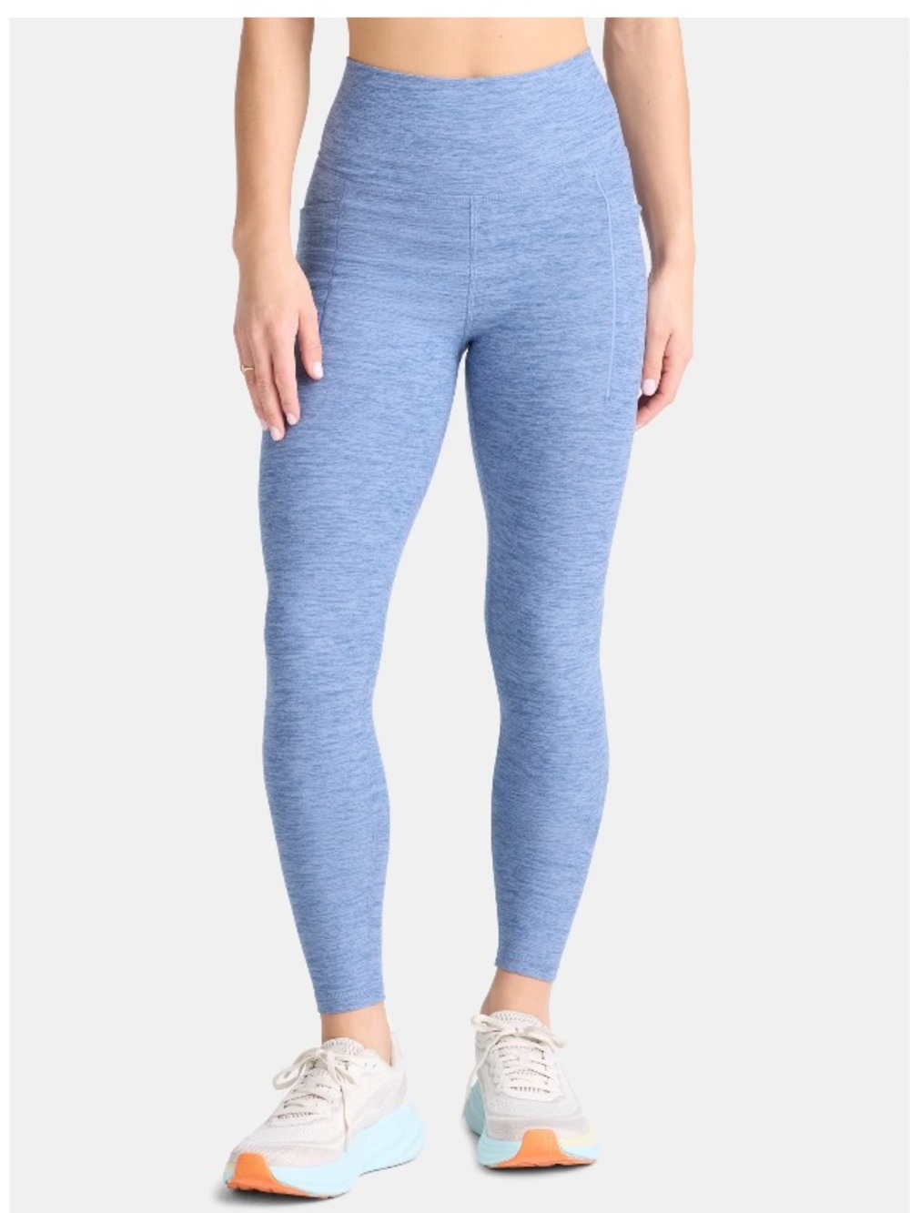 Athletic Works ButterCore Leggings with Pockets Insignia Blue Mood Melange